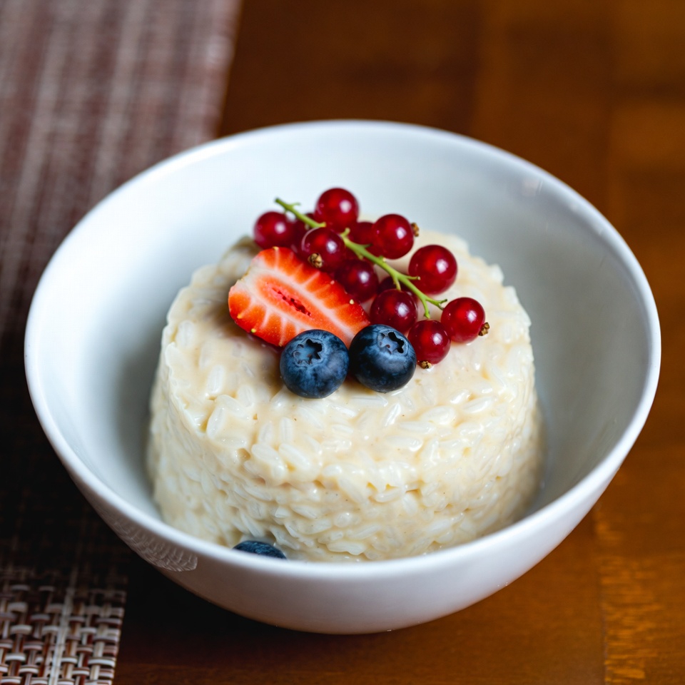 Pudding ryżowy z owocami Pudding ryżowy z owocami