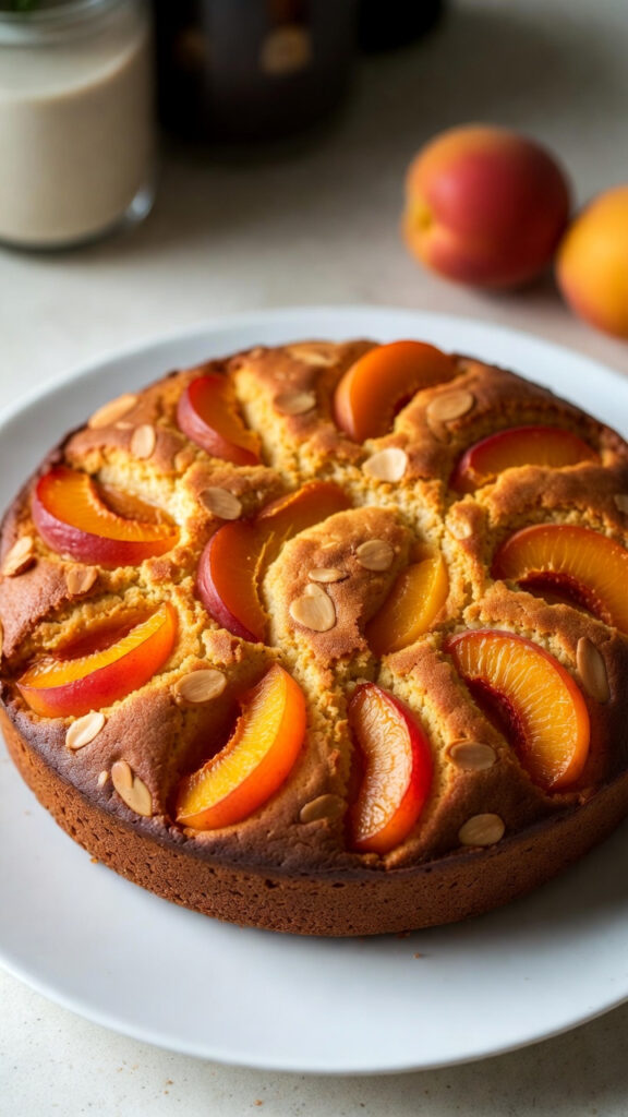 Ciasto migdałowe z morelami