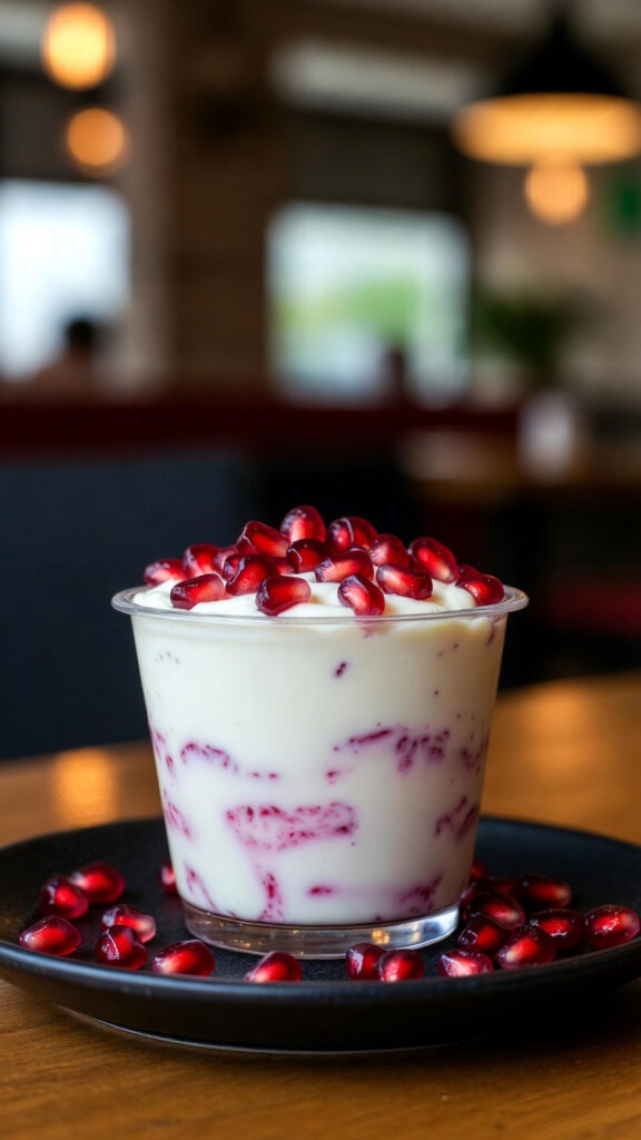 Deser jogurtowy z granatem